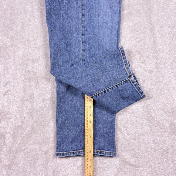 Levi's Ribcage Straight Ankle Jeans Women Msr 30x25 Medium Wash Button Fly - Picture 11 of 16